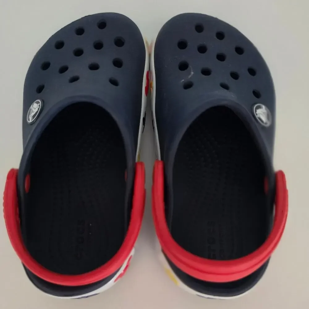 CROCS Disney Fun Lab Mickey Clog Child Size 9 Navy Bllue